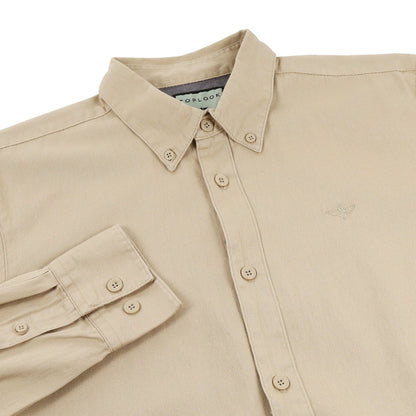 TL London Mens 100% Cotton Shirt Long Sleeve Button Down Smart Casual - Sleeve Detail - QHA UK
