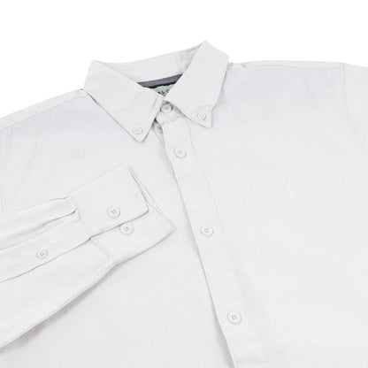 TL London Mens 100% Cotton Shirt Long Sleeve Button Down Smart Casual - Sleeve Detail - QHA UK