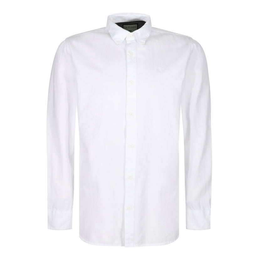 TL London Mens 100% Cotton Shirt Long Sleeve Button Down Smart Casual - Sleeve Detail - QHA UK