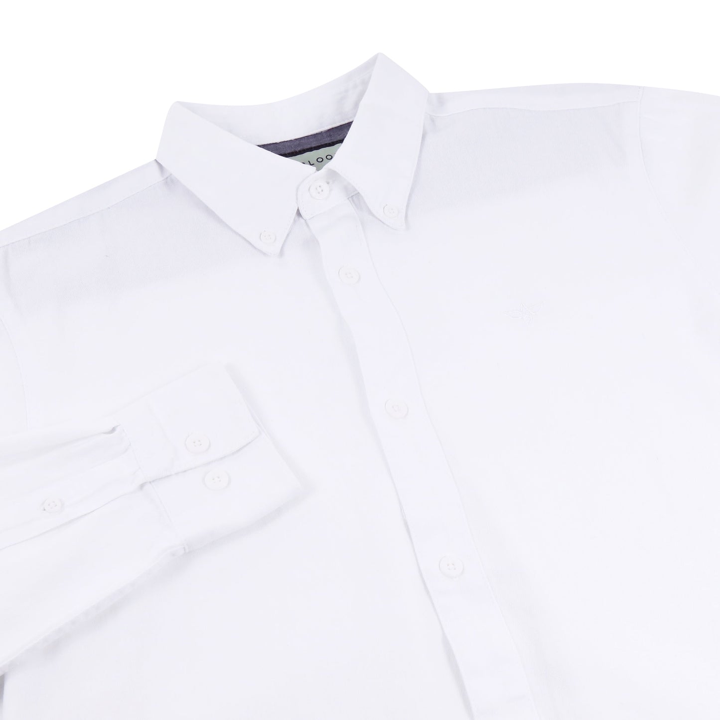 TL London Mens 100% Cotton Shirt Long Sleeve Button Down Smart Casual - Sleeve Detail - QHA UK