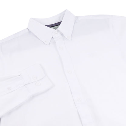 TL London Mens 100% Cotton Shirt Long Sleeve Button Down Smart Casual - Sleeve Detail - QHA UK
