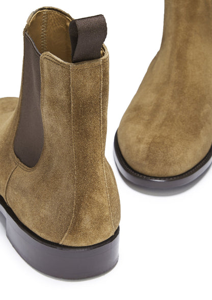 Hugs & Co Mens Tobacco Suede Chelsea Boots Welted Leather UK 7-14 - QHA UK