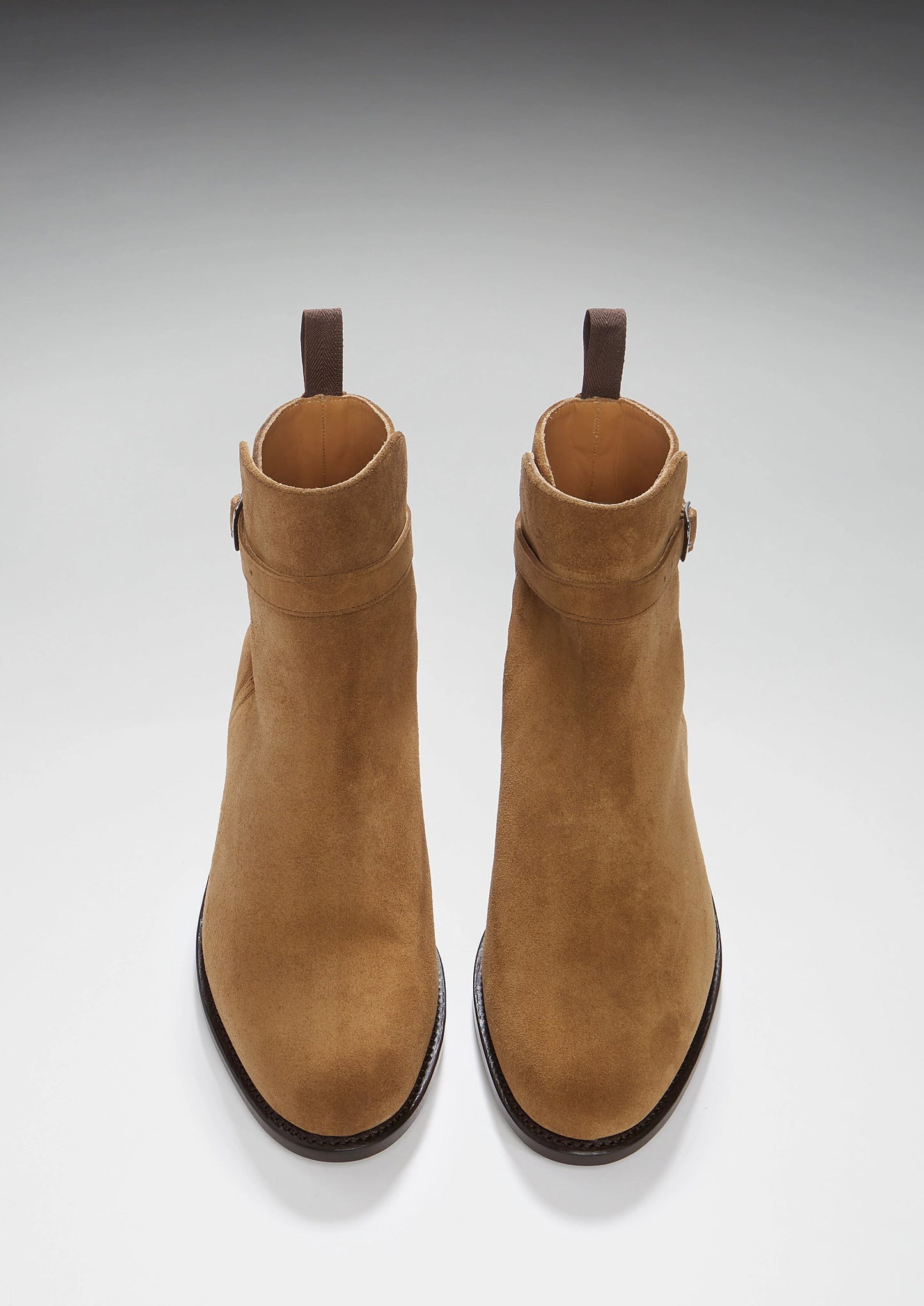Hugs & Co Mens Tobacco Suede Jodhpur Boots Welted Leather UK 7-14 - QHA UK
