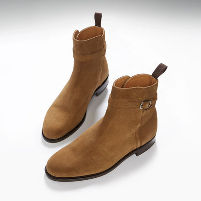 Hugs & Co Mens Tobacco Suede Jodhpur Boots Welted Leather UK 7-14 - QHA UK