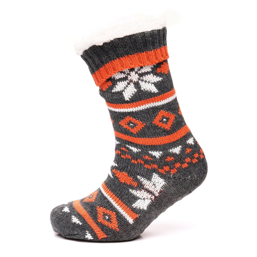 Tom Franks 1 Pair Chunky Knit Sherpa Slipper Socks - QHA UK
