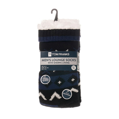 Tom Franks 1 Pair Chunky Knit Sherpa Slipper Socks - QHA UK