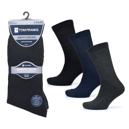 Tom Franks 3 Pairs Diabetic Socks - QHA UK