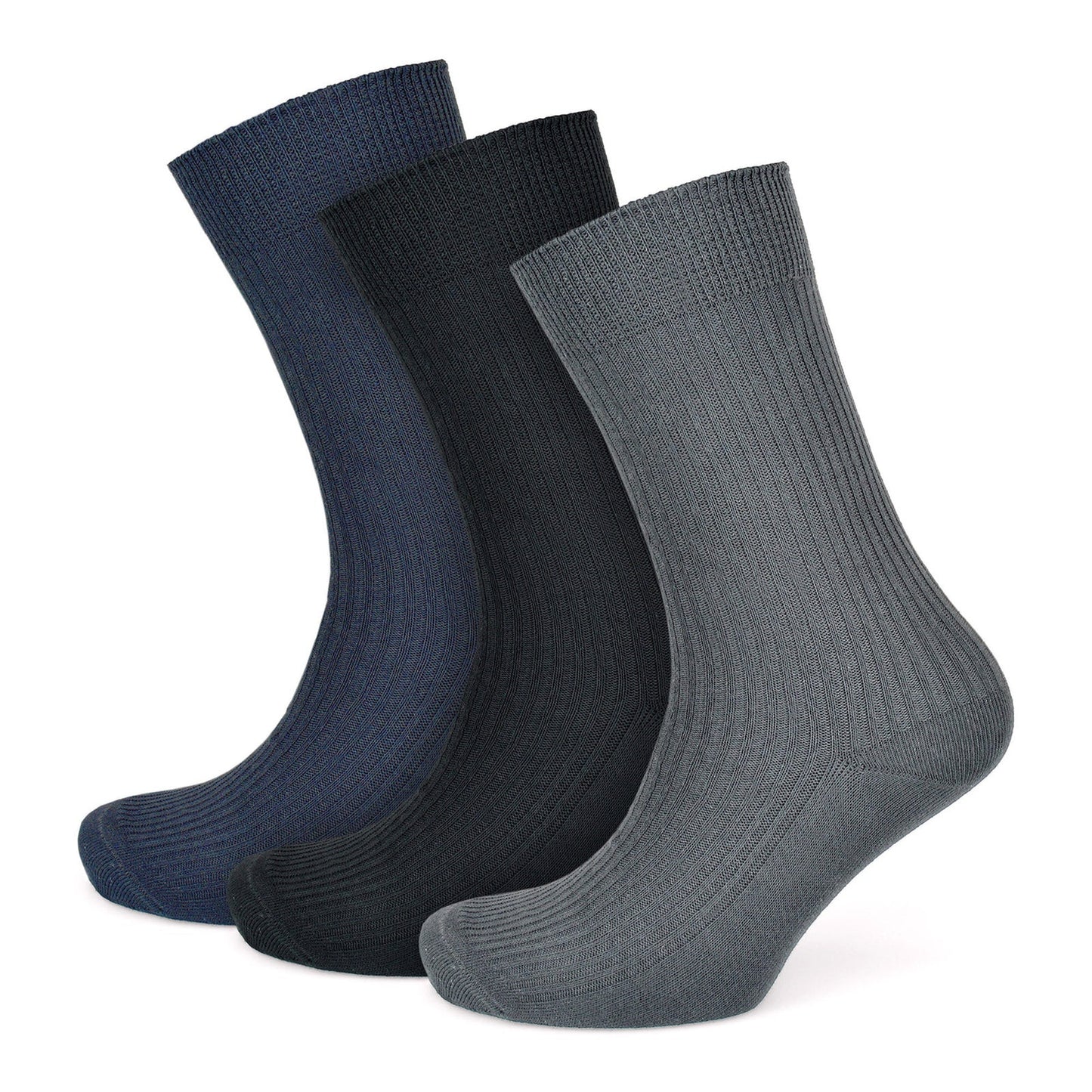 Tom Franks 3 Pairs Non Elasticated Socks - QHA UK