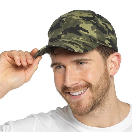 Tom Franks Camo Printed Baseball Cap - QHA UK