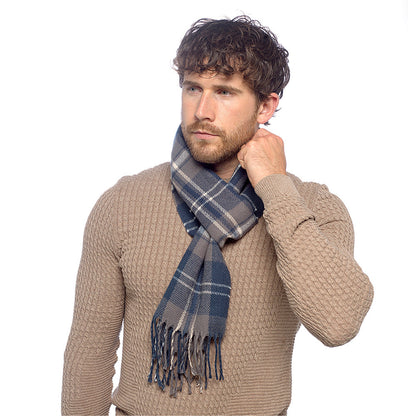 Tom Franks Checked Scarf With Tassel - QHA UK