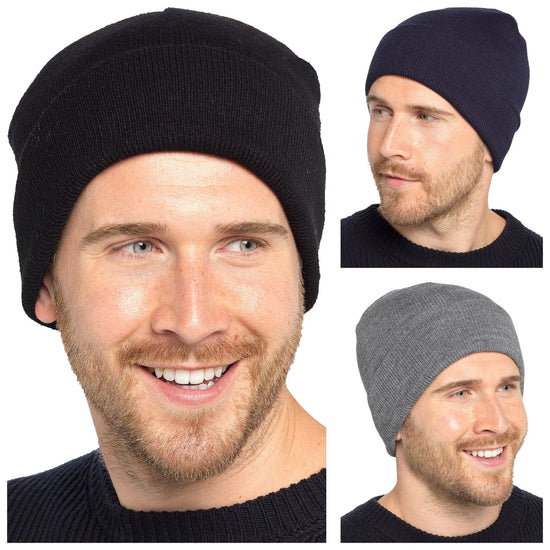 Tom Franks Knitted Hat With Turn Up - QHA UK
