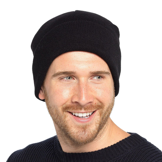Tom Franks Knitted Hat With Turn Up - QHA UK
