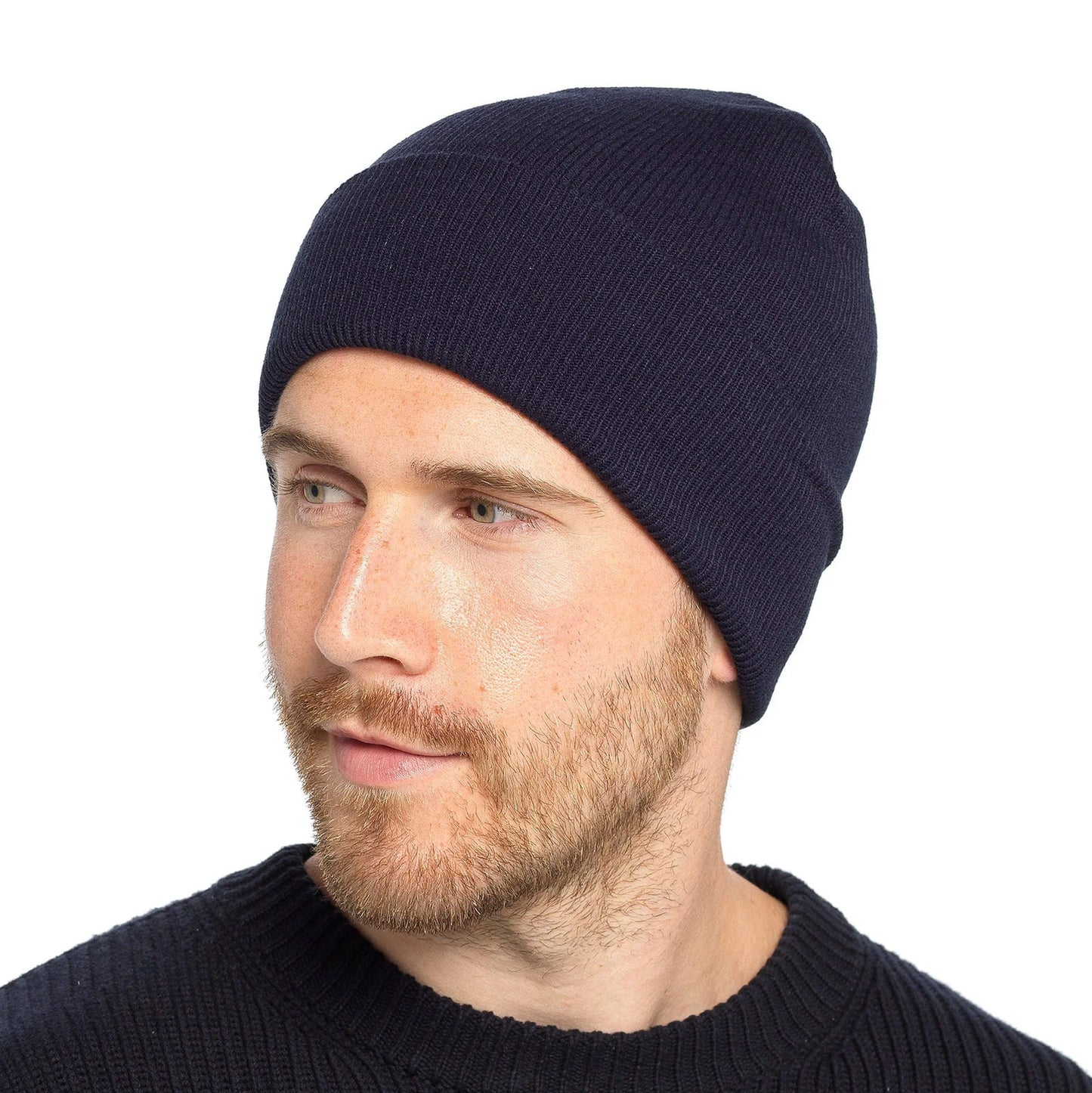 Tom Franks Knitted Hat With Turn Up - QHA UK