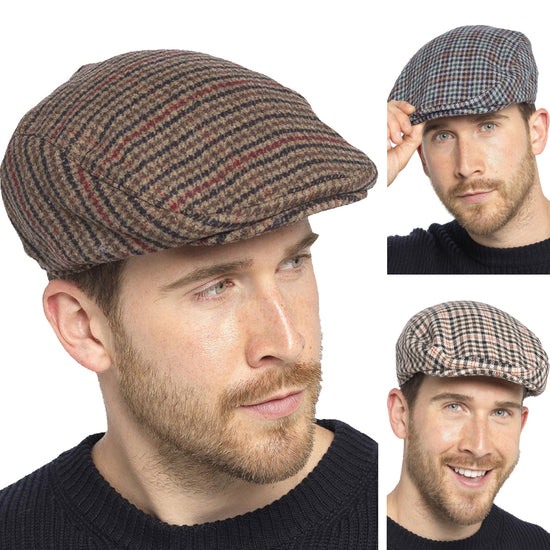 Tom Franks Wool Blend Flat Cap - QHA UK