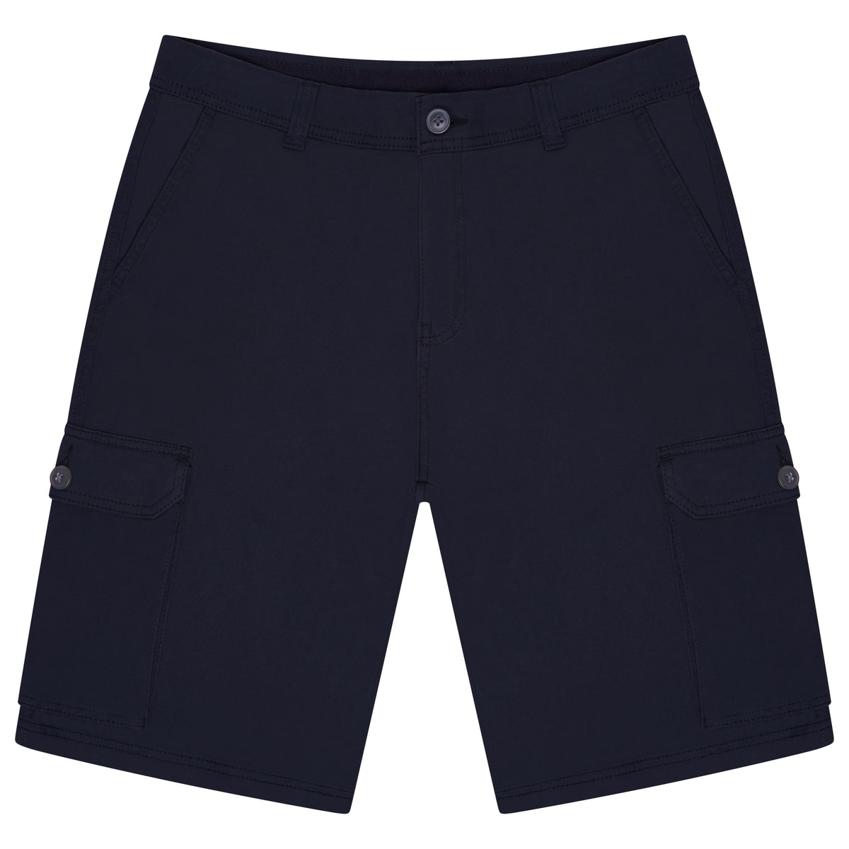 Men's 6 Pocket Cargo Shorts Navy Charcoal Khaki Waist 30-44 | QHA UK - QHA UK