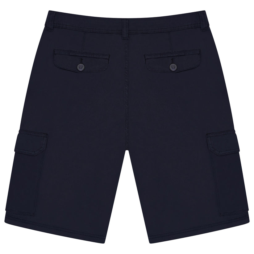 Men's 6 Pocket Cargo Shorts Navy Charcoal Khaki Waist 30-44 | QHA UK - QHA UK