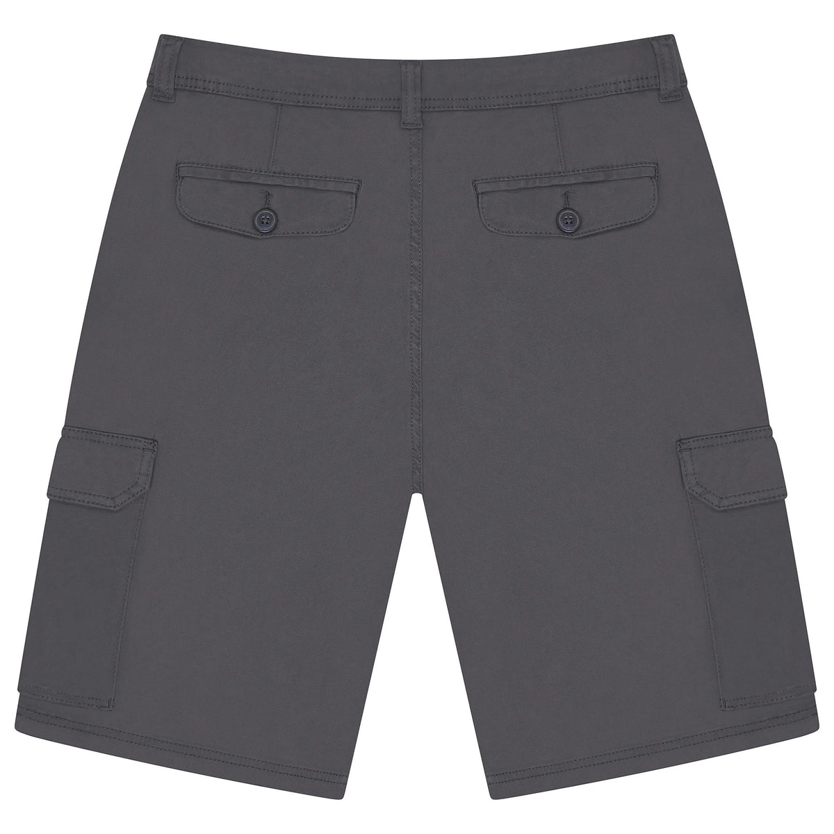 Men's 6 Pocket Cargo Shorts Navy Charcoal Khaki Waist 30-44 | QHA UK - QHA UK