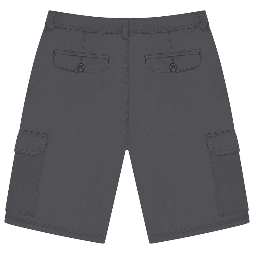 Men's 6 Pocket Cargo Shorts Navy Charcoal Khaki Waist 30-44 | QHA UK - QHA UK