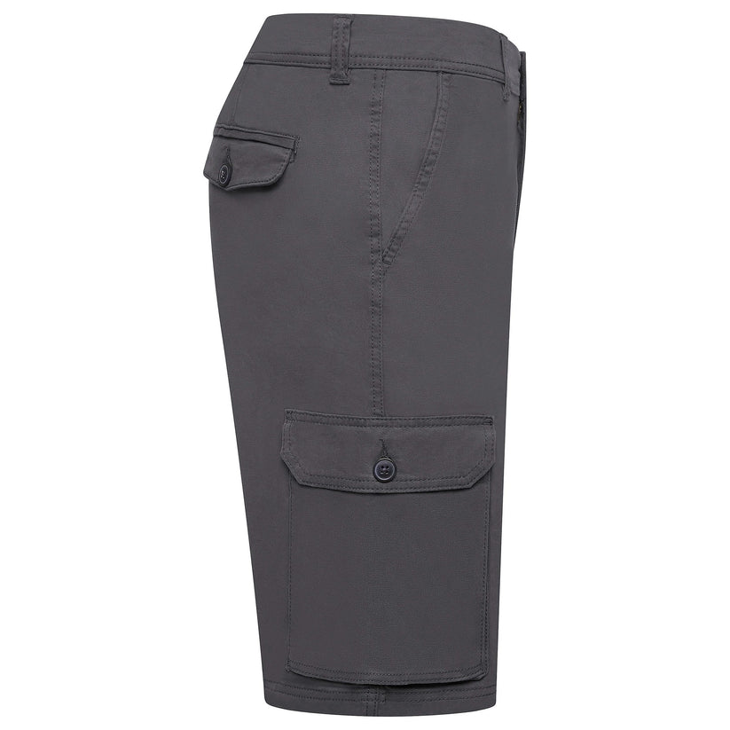 Men's 6 Pocket Cargo Shorts Navy Charcoal Khaki Waist 30-44 | QHA UK - QHA UK