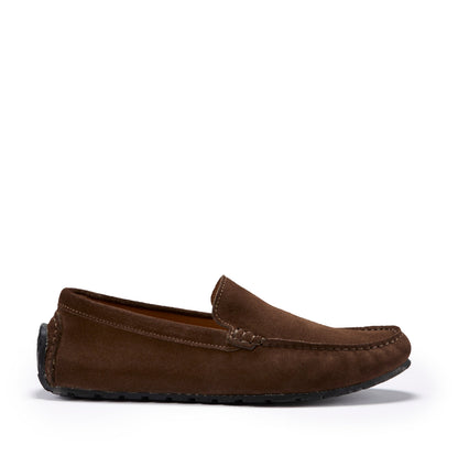 Hugs & Co Mens Tyre Sole Driving Loafers Brown Suede UK 7-14 - QHA UK