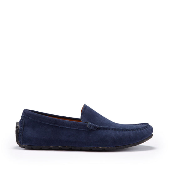 Hugs & Co Mens Tyre Sole Driving Loafers Navy Blue Suede UK 7-14 - QHA UK