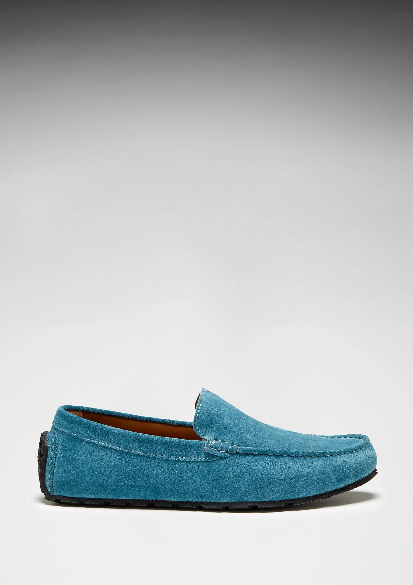 Hugs & Co Mens Tyre Sole Driving Loafers Petrol Blue Suede UK 7-14 - Sole Detail - QHA UK