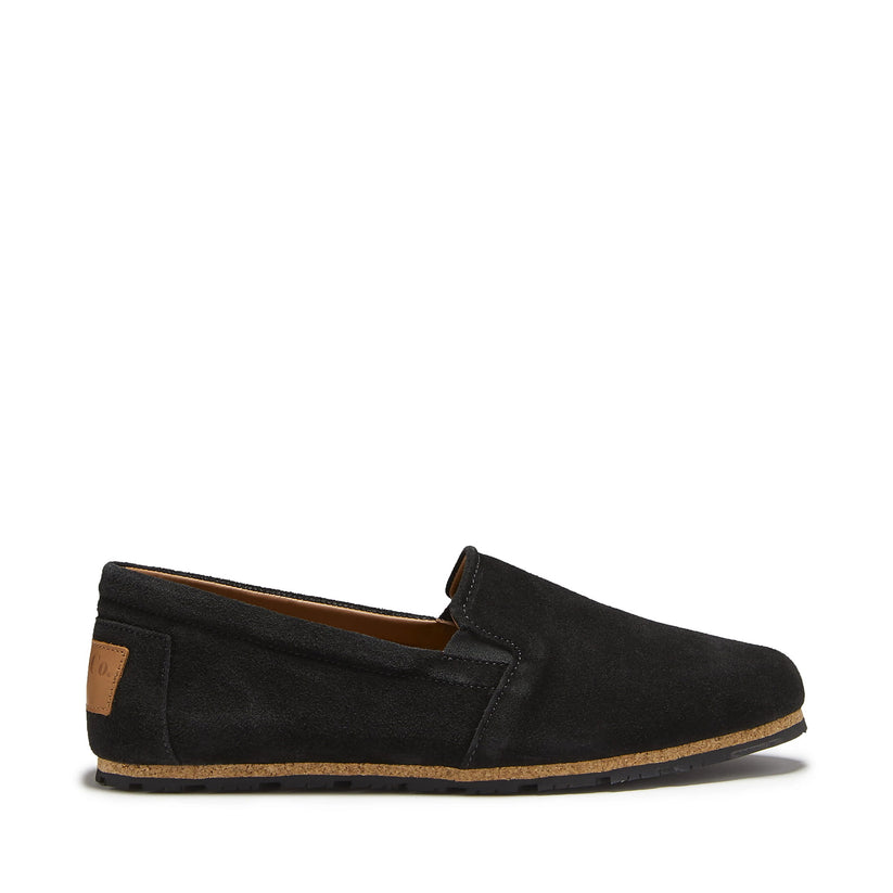 Hugs & Co Mens Tyre Sole Espadrilles Black Suede UK 7-14 - QHA UK