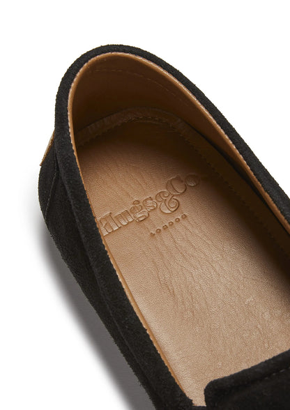 Hugs & Co Mens Tyre Sole Espadrilles Black Suede UK 7-14 - Sole Detail - QHA UK