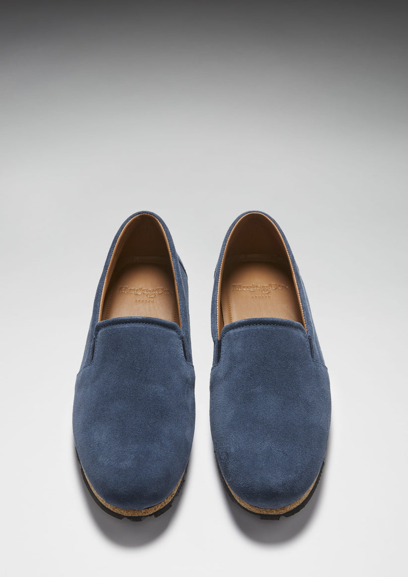 Hugs & Co Mens Tyre Sole Espadrilles Denim Blue Suede UK 7-14 - Sole Detail - QHA UK