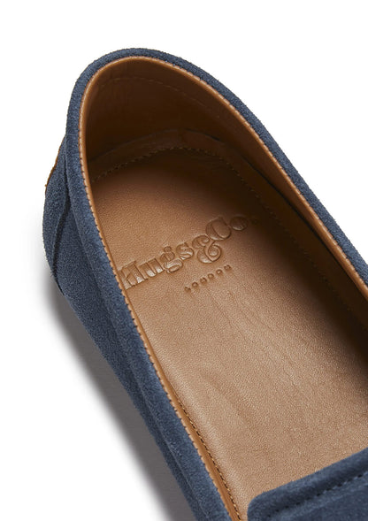 Hugs & Co Mens Tyre Sole Espadrilles Denim Blue Suede UK 7-14 - Sole Detail - QHA UK