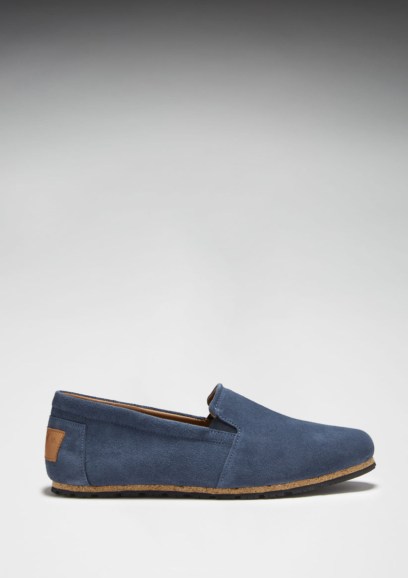 Hugs & Co Mens Tyre Sole Espadrilles Denim Blue Suede UK 7-14 - Sole Detail - QHA UK