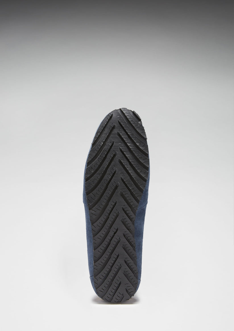 Hugs & Co Mens Tyre Sole Espadrilles Denim Blue Suede UK 7-14 - Sole Detail - QHA UK