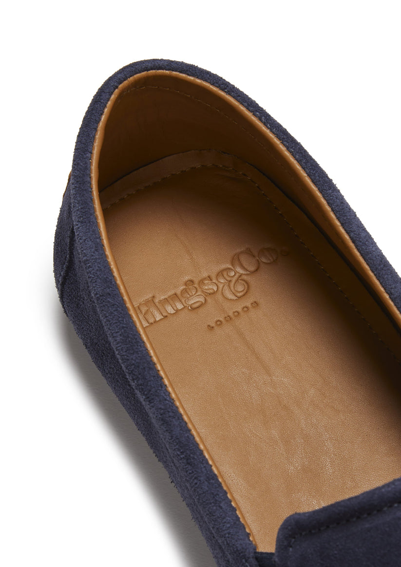 Hugs & Co Mens Tyre Sole Espadrilles Navy Blue Suede UK 7-14 - Sole Detail - QHA UK