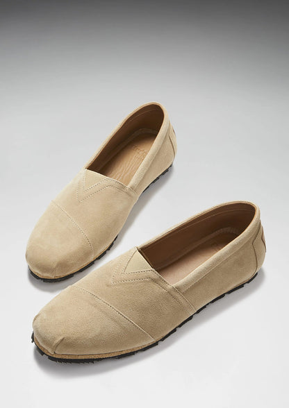 Hugs & Co Mens Tyre Sole Espadrilles Taupe Suede UK 7-14 - Sole Detail - QHA UK