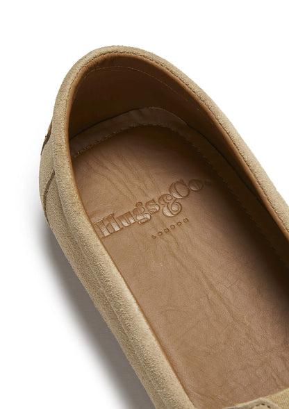 Hugs & Co Mens Tyre Sole Espadrilles Taupe Suede UK 7-14 - Sole Detail - QHA UK