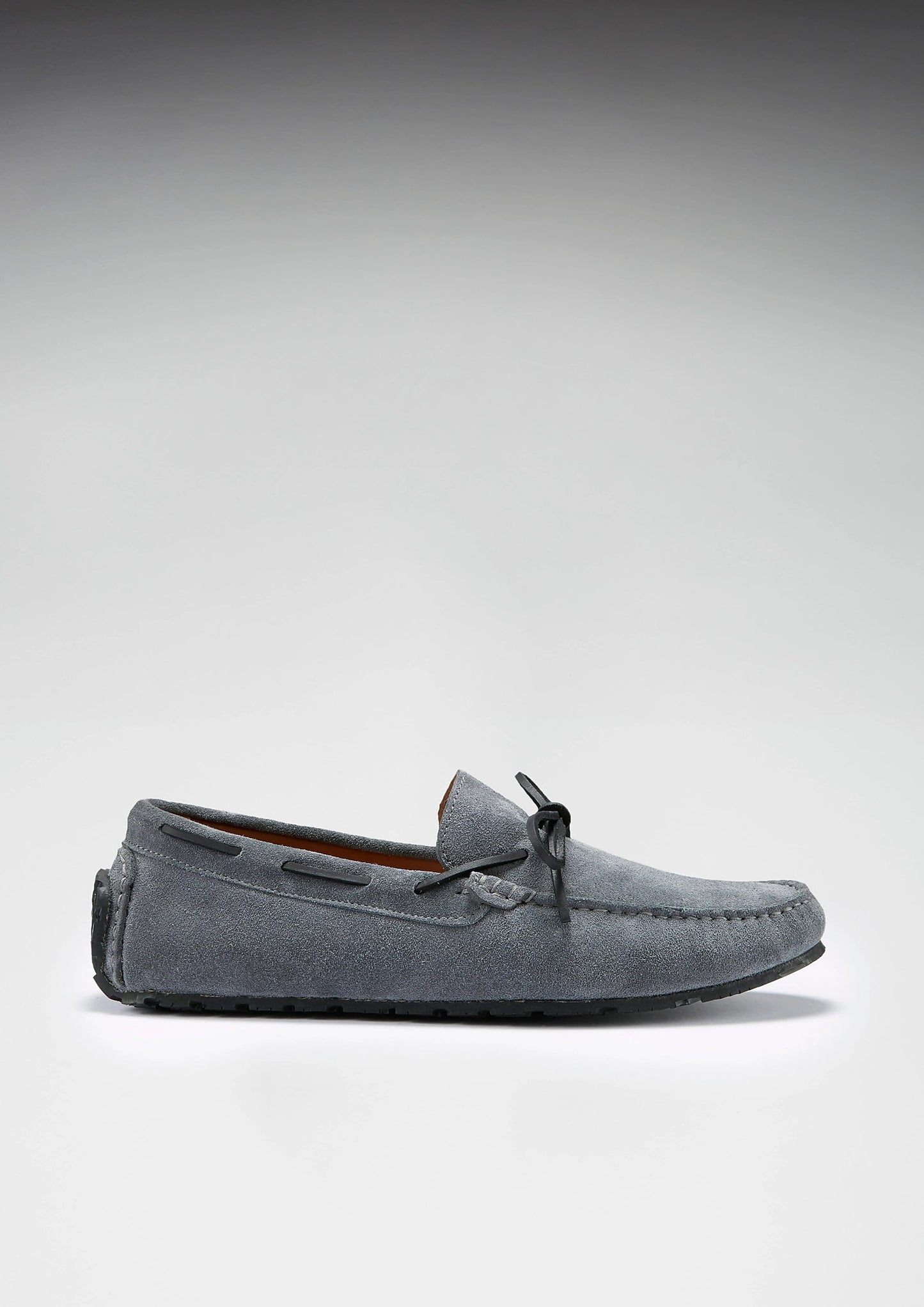 Hugs & Co Mens Tyre Sole Laced Driving Loafers Slate Grey UK 7-14 - Sole Detail - QHA UK
