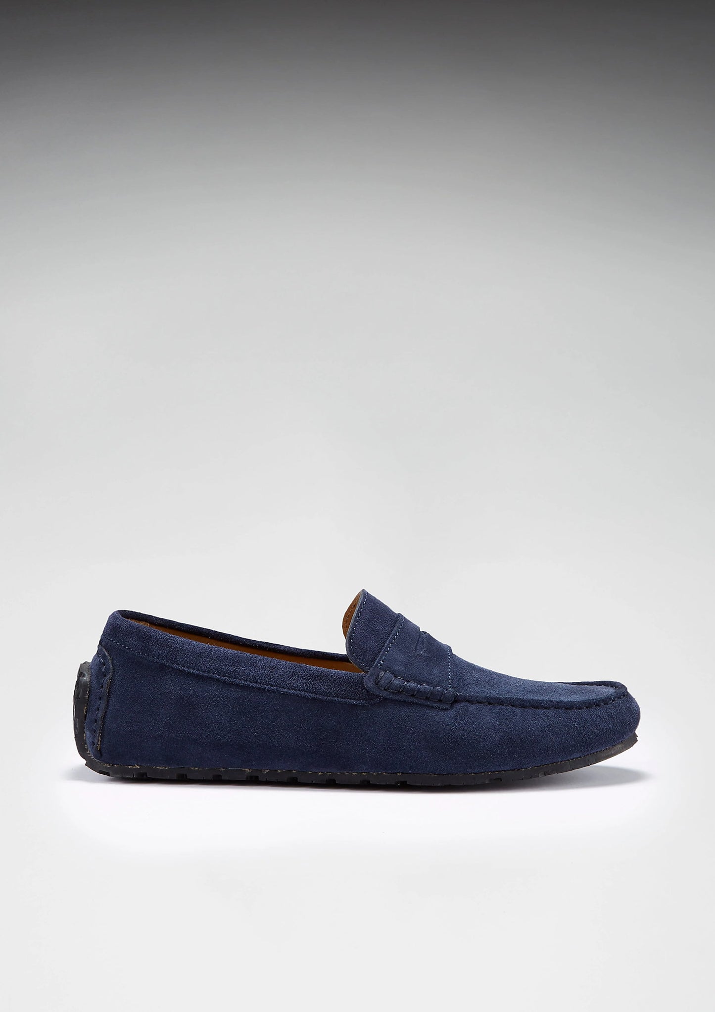 Hugs & Co Mens Tyre Sole Penny Driving Loafers Navy Blue UK 7-14 - Sole Detail - QHA UK