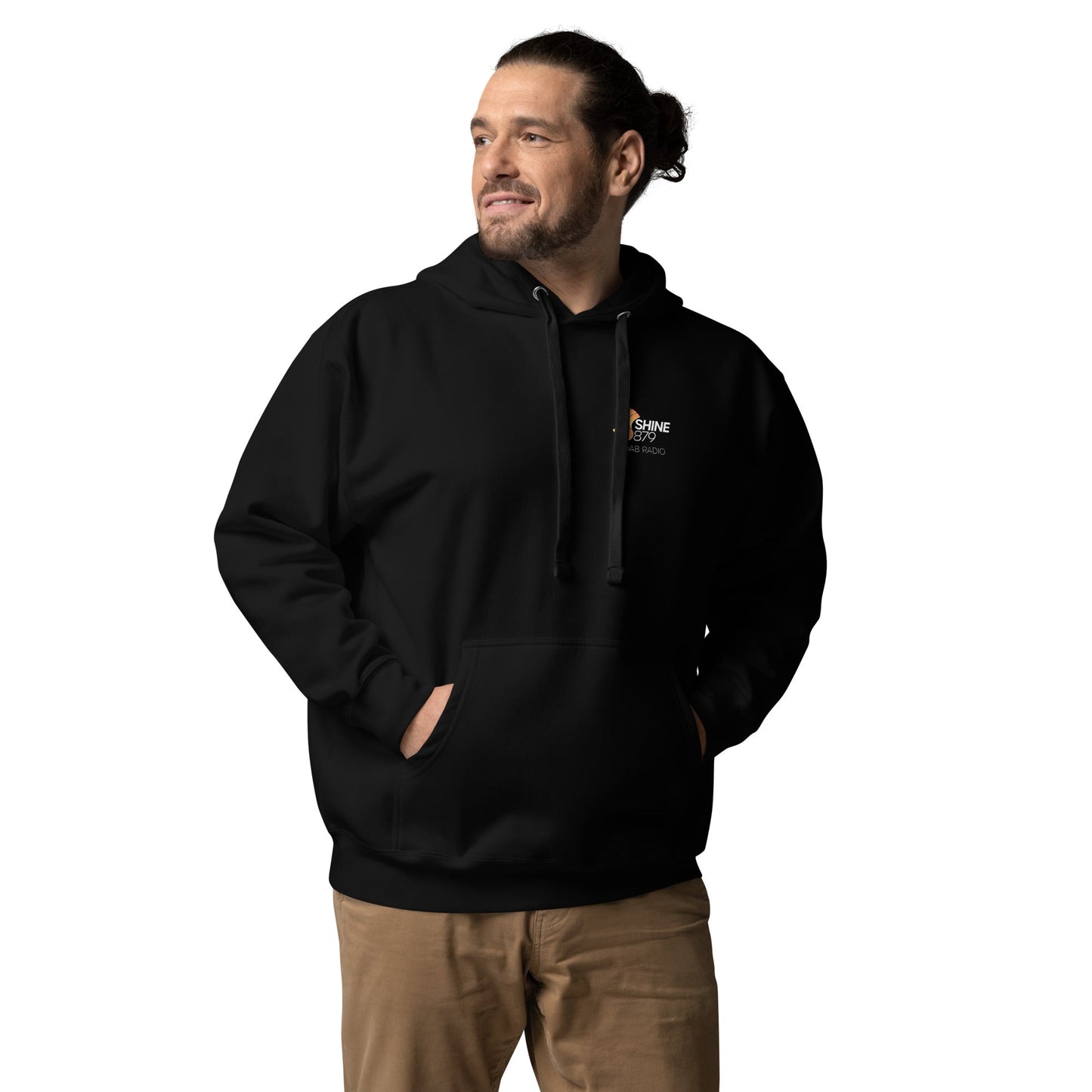 Shine 879 Unisex Front & Back Logo Premium Hoodie | S–3XL | 3 Colours | UK - Back View - QHA UK