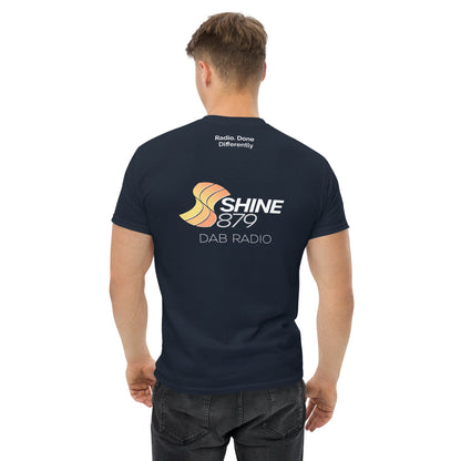 Shine 879 Unisex Front & Back Logo T-Shirt | 100% Cotton | S–5XL | 5 Colours - Back View - QHA UK