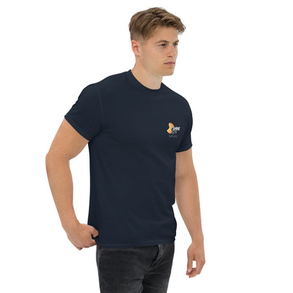 Shine 879 Unisex Front & Back Logo T-Shirt | 100% Cotton | S–5XL | 5 Colours - Right Side View - QHA UK