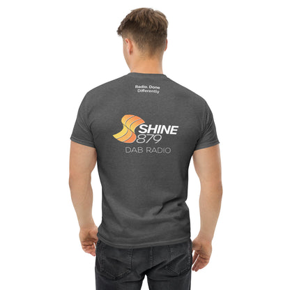 Shine 879 Unisex Front & Back Logo T-Shirt | 100% Cotton | S–5XL | 5 Colours - Back View - QHA UK