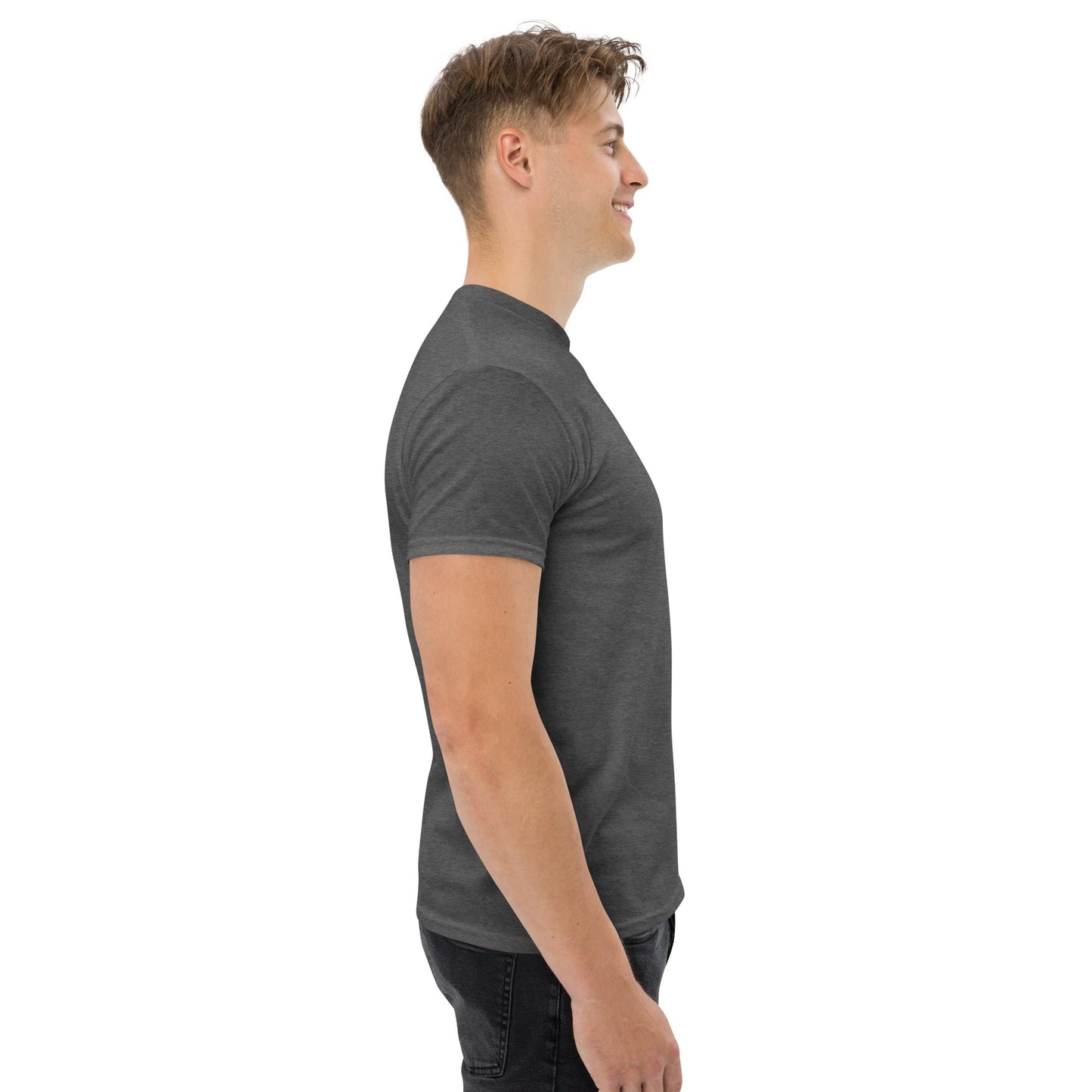 Shine 879 Unisex Front & Back Logo T-Shirt | 100% Cotton | S–5XL | 5 Colours - Right Side View - QHA UK