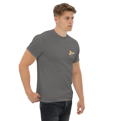 Shine 879 Unisex Front & Back Logo T-Shirt | 100% Cotton | S–5XL | 5 Colours - Right Side View - QHA UK