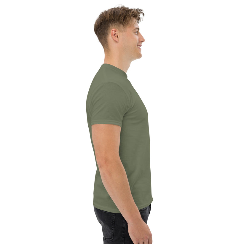 Shine 879 Unisex Front & Back Logo T-Shirt | 100% Cotton | S–5XL | 5 Colours - Right Side View - QHA UK