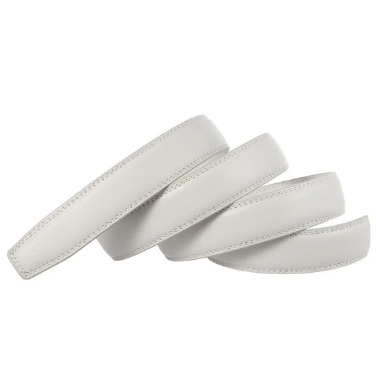 CETIRI Thin Leather Belt Strap Without Buckle | Unisex 3.1cm | 110–130cm - QHA UK