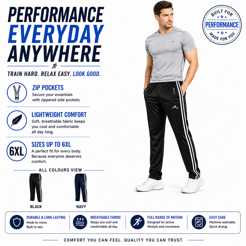 Urban Heritage Mens Tracksuit Bottoms Joggers Zip Pocket Lightweight G - Pocket Detail - QHA UK