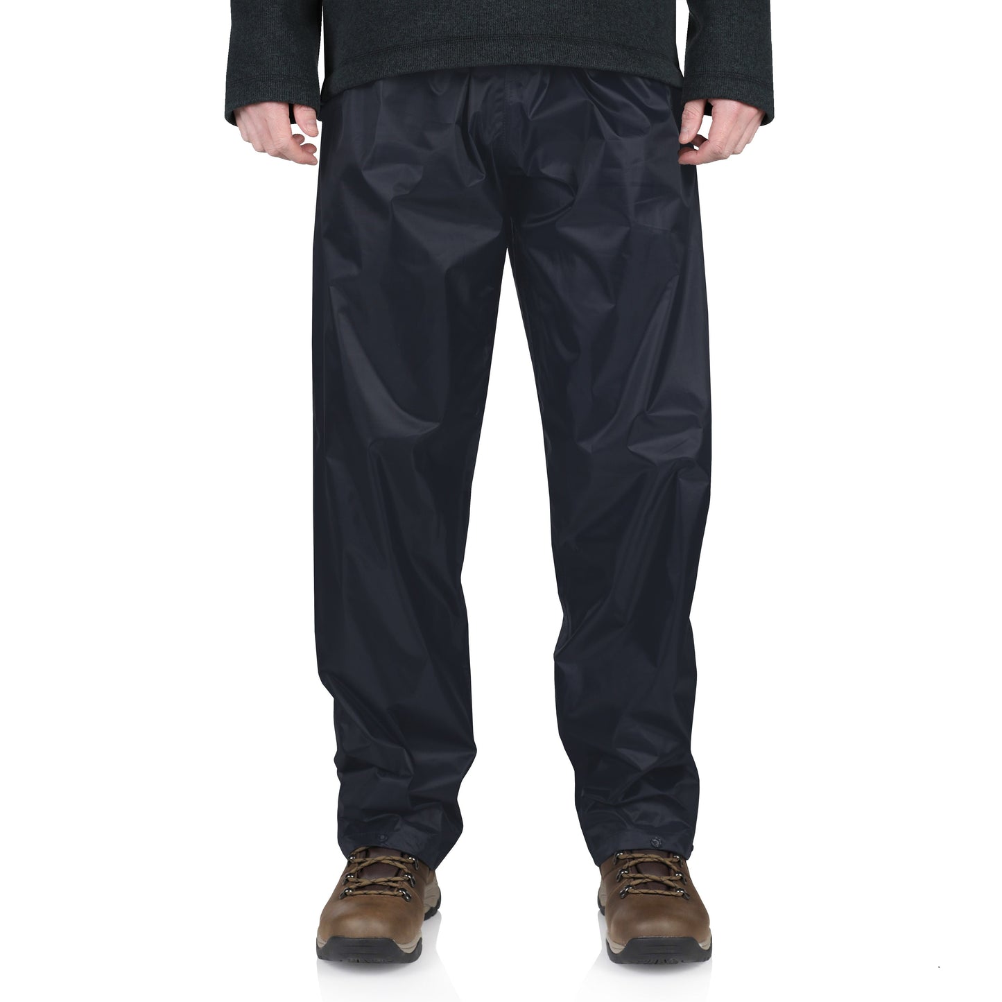 Waterproof Over Trousers Mens Work Rain Pants Hiking Fishing PVC UK - QHA UK