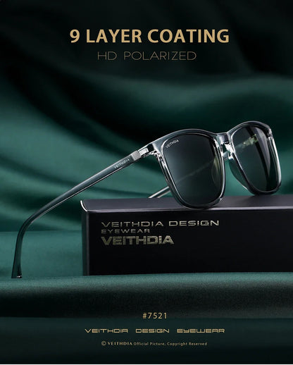 Fashion Item Veithdia Brand Sunglasses Retro Tr90 Polarized | QHA UK - QHA UK