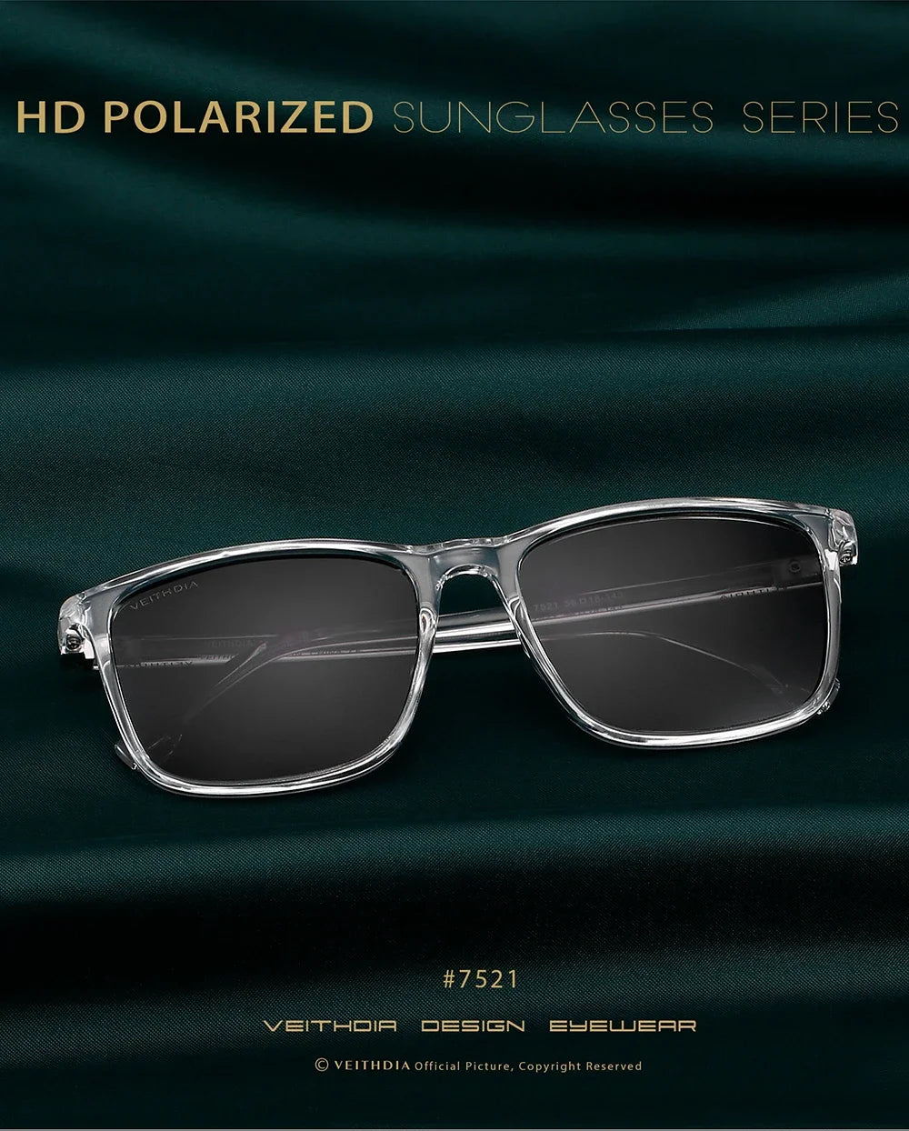 Fashion Item Veithdia Brand Sunglasses Retro Tr90 Polarized | QHA UK - QHA UK