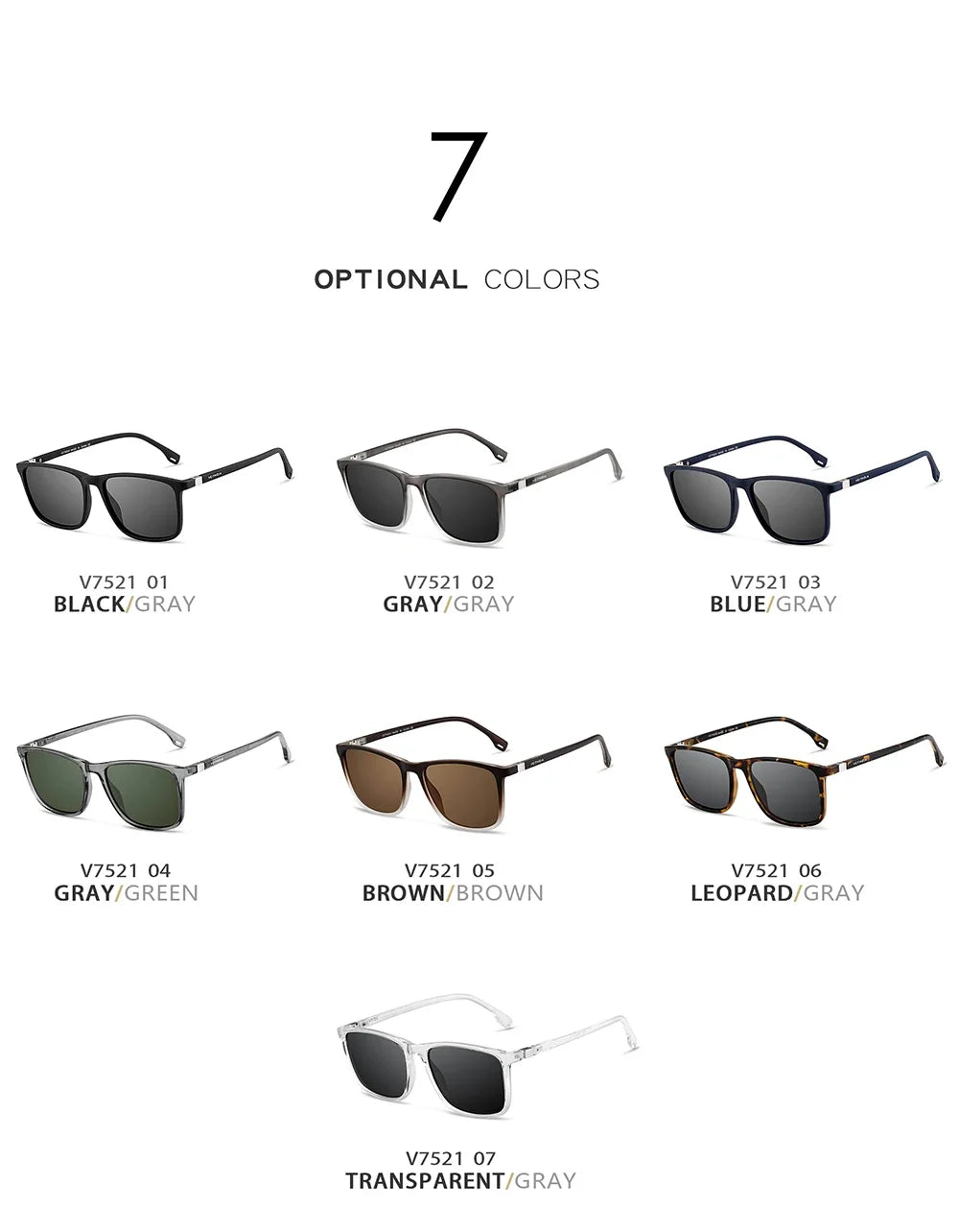 Fashion Item Veithdia Brand Sunglasses Retro Tr90 Polarized | QHA UK - QHA UK